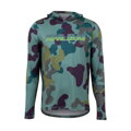 PEARL IZUMI Triko MIDLAND GRAPHIC LS PULLOVER HOODIE zelené F22