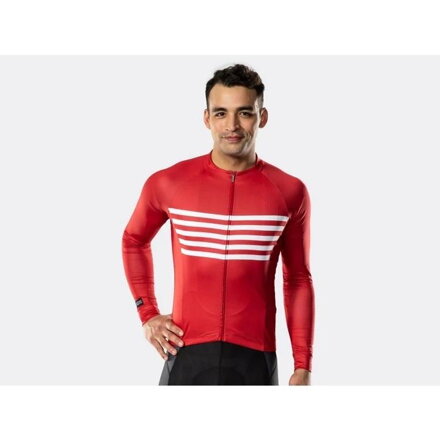 Bontrager Dres Circuit dlouhý rukáv červený