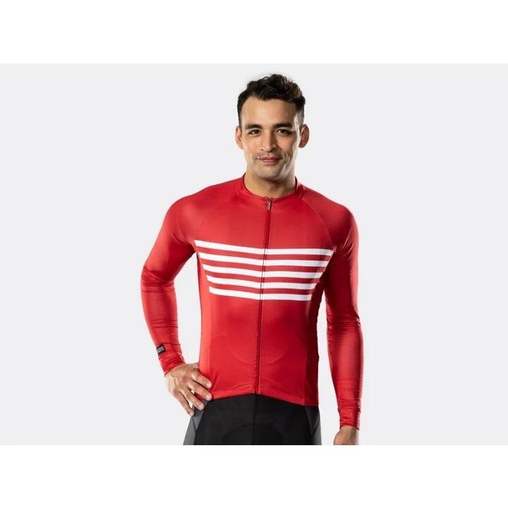 Bontrager Dres Circuit dlouhý rukáv červený