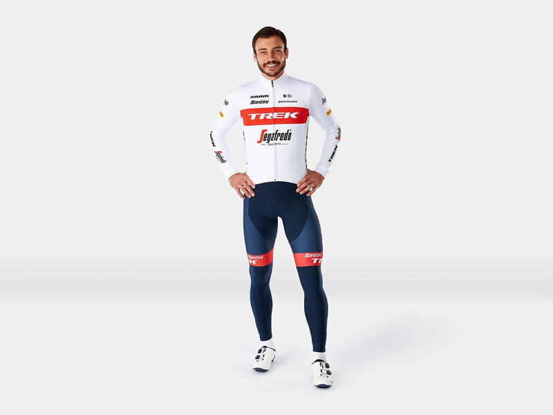 Bontrager Kalhoty Santini Trek Segafredo dlouhé s vložkou modré