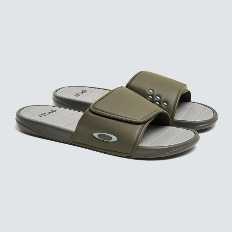 Pantofle Oakley Perf Ellipse Slide zelené