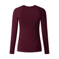 SHIMANO Triko dámské VERTEX LONG BASE LAYER bordó