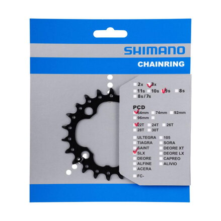 SHIMANO Převodník SLX M660 - 10 rychlostní, 22 zubů 22 zubů