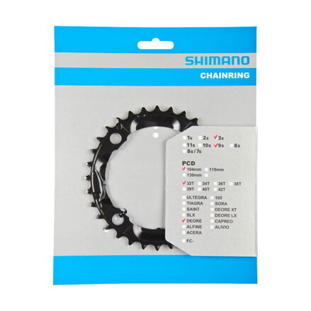 SHIMANO Převodník Deore M590 - 9 rychlostní, 32 zubů 32 zubů