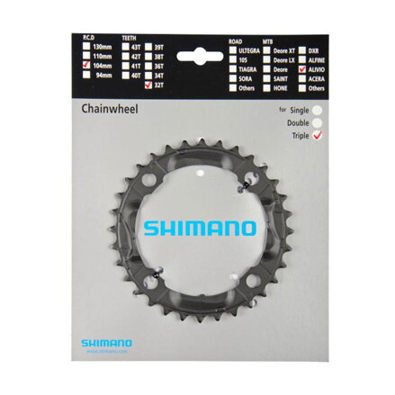 SHIMANO Převodník Alivio M430 - 9 rychlostní, 32 zubů 32 zubů
