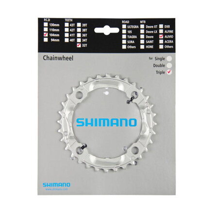 SHIMANO Převodník Alivio M430 - 9 rychlostní, 32 zubů 32 zubů