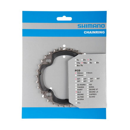 SHIMANO Převodník SLX M670 - 10 rychlostní, 32 zubů 32 zubů