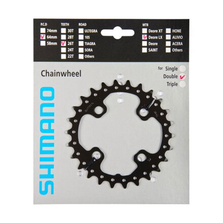 SHIMANO Převodník SLX M670 - 10 rychlostní, 26 zubů 26 zubů