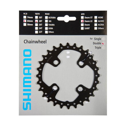 SHIMANO Převodník SLX M675 - 10 rychlostní, 28 zubů