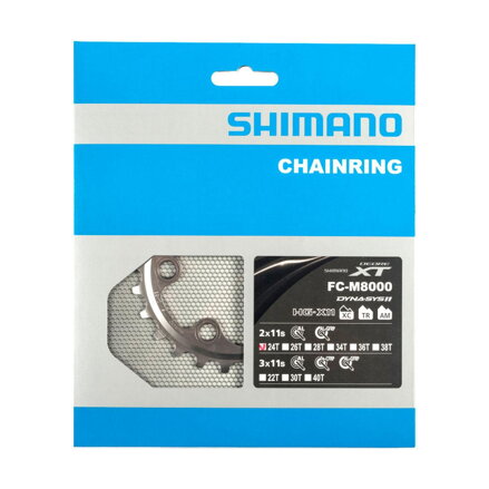 SHIMANO Převodník Deore XT M8000 - 11 rychlostní, 24 zubů 24 zubů