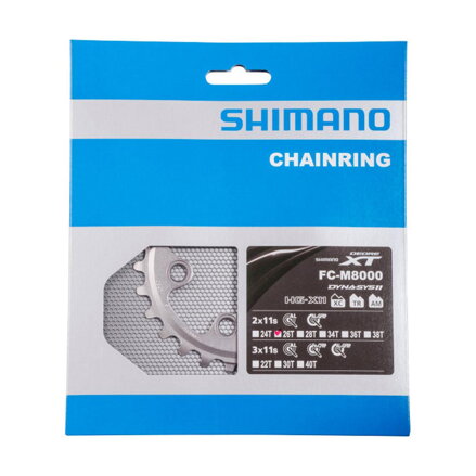 SHIMANO Převodník Deore XT M8000 - 11 rychlostní, 26 zubů 26 zubů