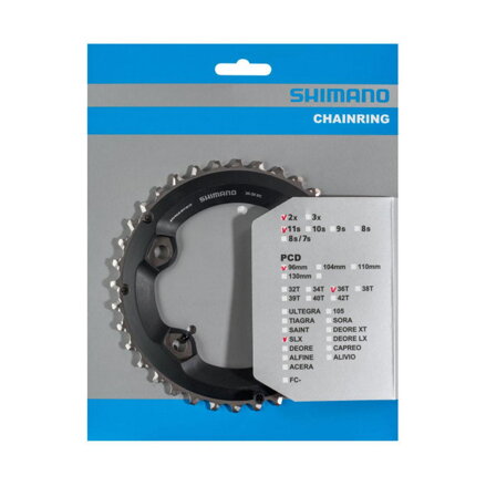 SHIMANO Převodník SLX M7000 - 11 rychlostní, 36 zubů 36 zubů