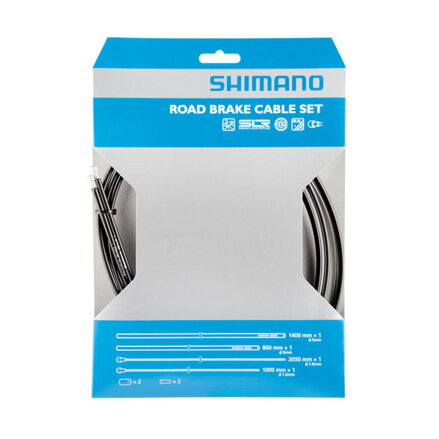 SHIMANO Kabeláž brzdová PTFE - sada komplet lanek a bowdenů