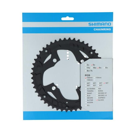 SHIMANO Převodník Alivio T4010 - 9 rychlostní, 48 zubů 48 zubů