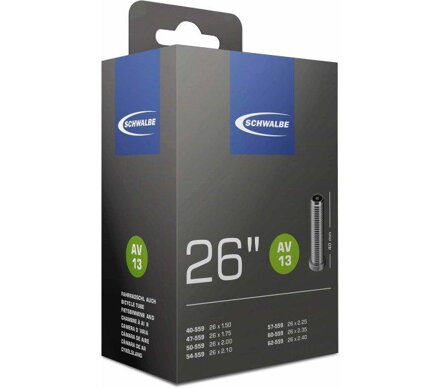 SCHWALBE Duše AV13 26x1.50/2.50 40mm (40/62 559) 190g dušomat
