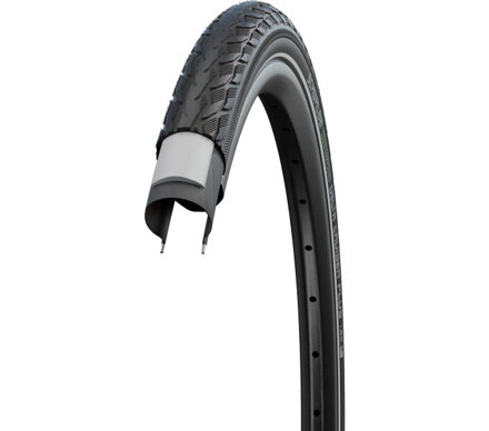 SCHWALBE Plášť DELTA CRUISER PLUS (37-590) 26x1 3/8 Active 50EPI PunctureGuard 710g Reflex Green