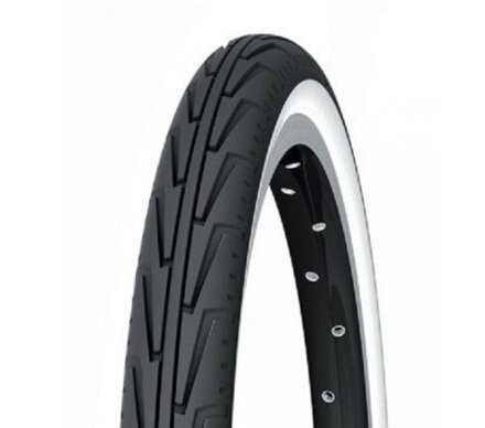 MICHELIN Plášť CITY J 24x1.75 33TPI černo/bílý 630g /Vel:24