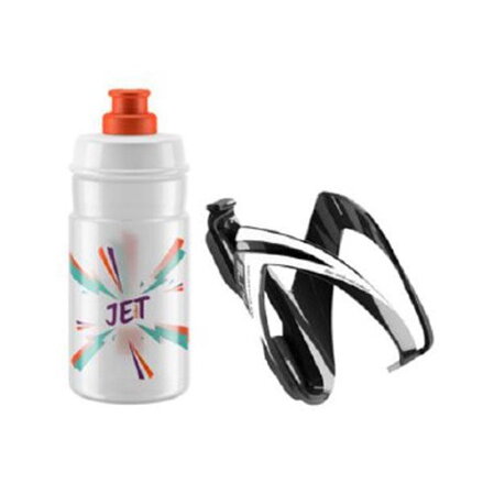 ELITE Láhev s košíkem set CEO oranžové logo, 350 ml
