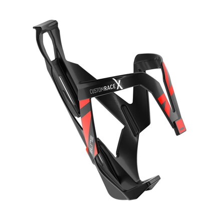 ELITE Košík CUSTOM RACE X černý lesklý červená grafika