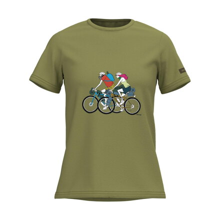 SHIMANO Tričko SENTIERO LTD dámske khaki gravel