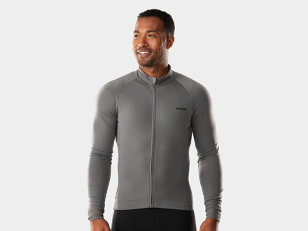 Trek Cyklistický termodres s dlouhým rukávem Circuit Thermal Long Sleeve Cycling Jersey - Charcoal
