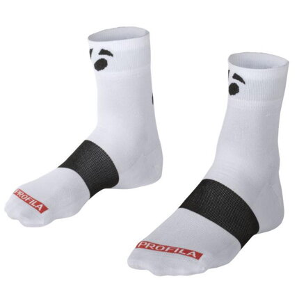 Bontrager Ponožky Race 2.5 (6cm) 3ks v balení bílé