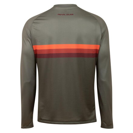 PEARL IZUMI Dres SUMMIT LS TOP pale olive/sunset stripe VZ21