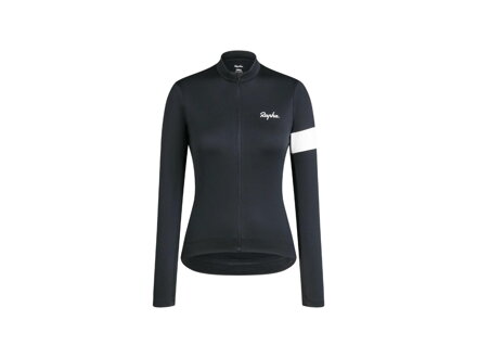 Dámský cyklistický termodres Rapha Core s dlouhými rukávy černý