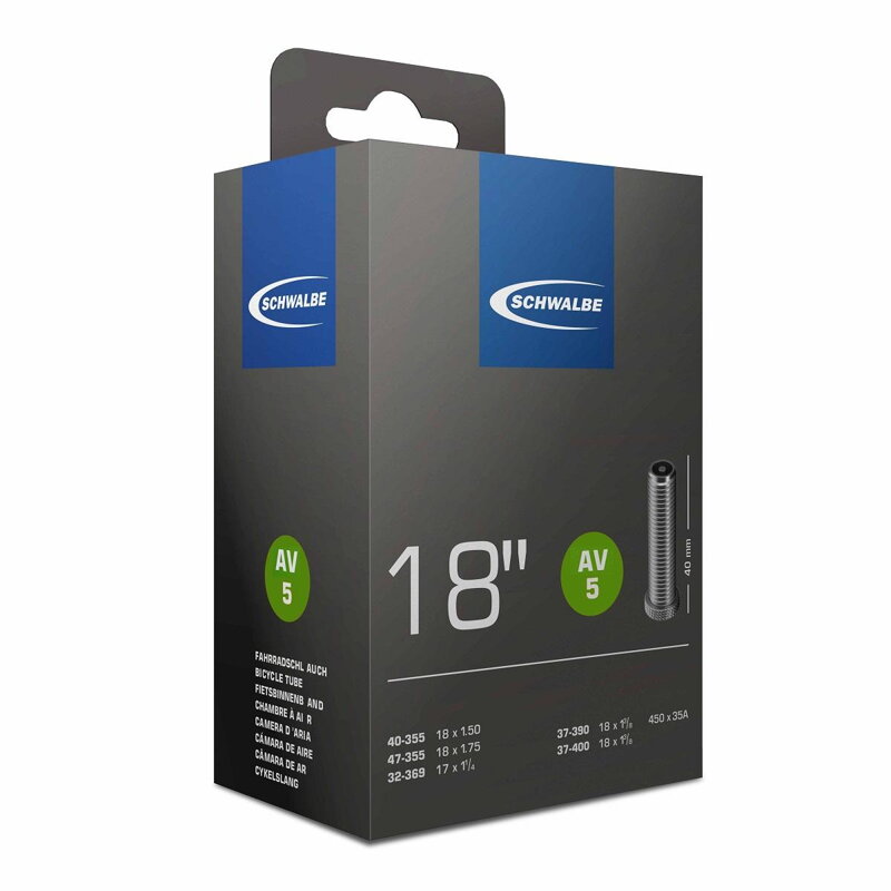 SCHWALBE Duše 18x1.50/1 3/8 AV 40mm SCHWALBE Duše 18x1.50/1 3/8 AV 40mm