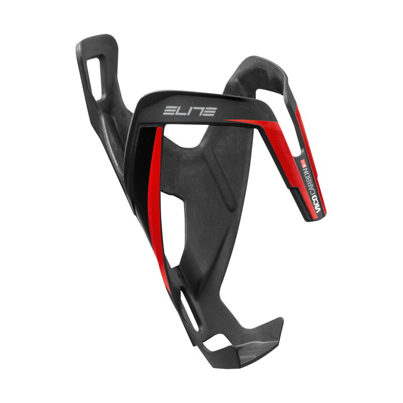 ELITE Košík VICO CARBON černo/červený matný ELITE Košík VICO CARBON černo/červený matný