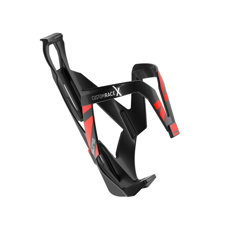 ELITE Košík CUSTOM RACE X černý lesklý červená grafika ELITE Košík CUSTOM RACE X černý lesklý červená grafika