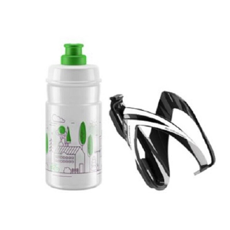ELITE Láhev s košíkem set CEO zelené logo, 350 ml