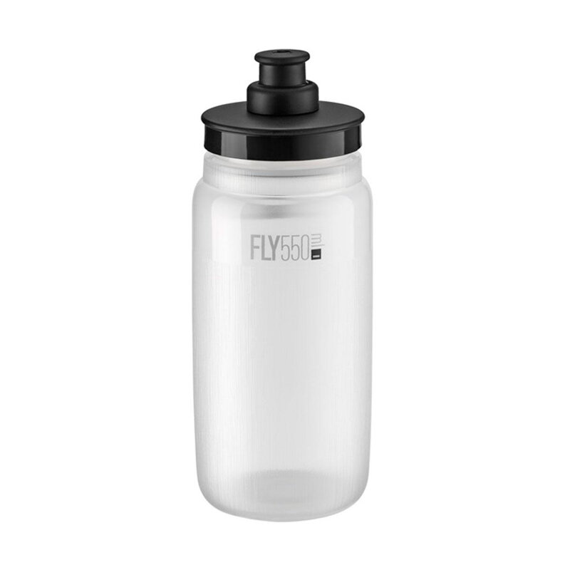 ELITE Láhev FLY TEX 550 transparentní černá víčka