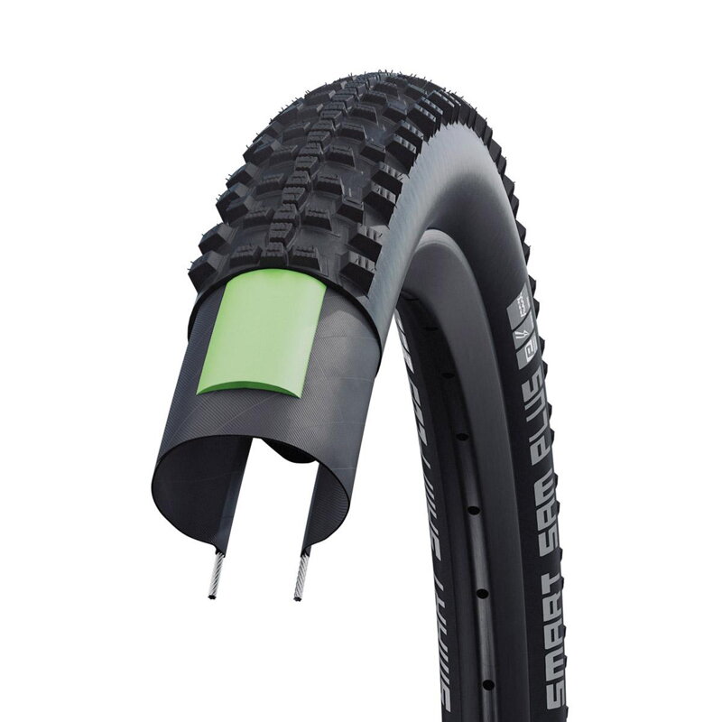 SCHWALBE Plášť SMART SAM PLUS (57-559) 26x2.25 Performance 67EPI GreenGuard 980g Černý