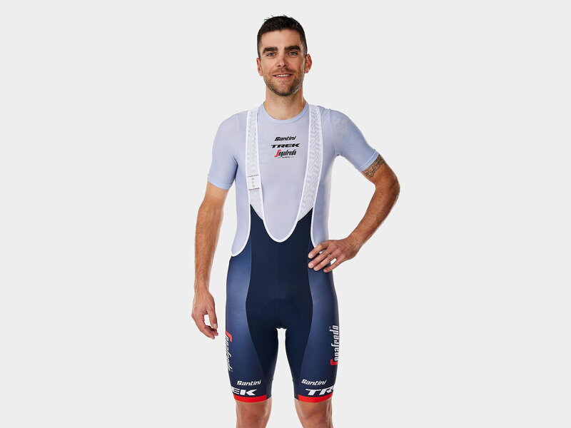 Bontrager Kalhoty se šlemi Santini Trek-Segafredo Team Replica modré Bontrager Kalhoty se šlemi Santini Trek-Segafredo Team Replica modré